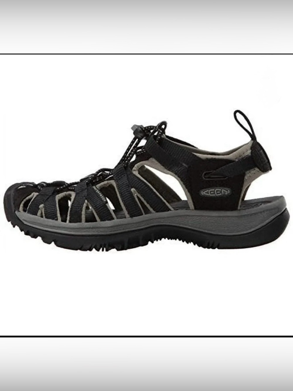 Keen Whisper 5124 BKGA Womens 8.5 Sandals River Sport Hiking Shoes Waterproof